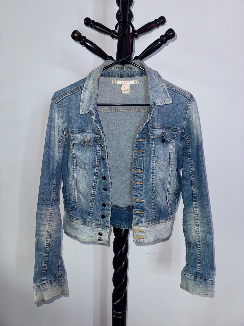 Chelsea & Violet Light Wash Blue Denim Jacket